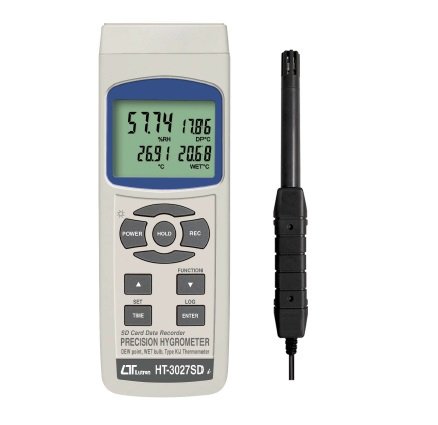 Lutron HT 3027SD Precision Hygrometer with SD Card Data Logger