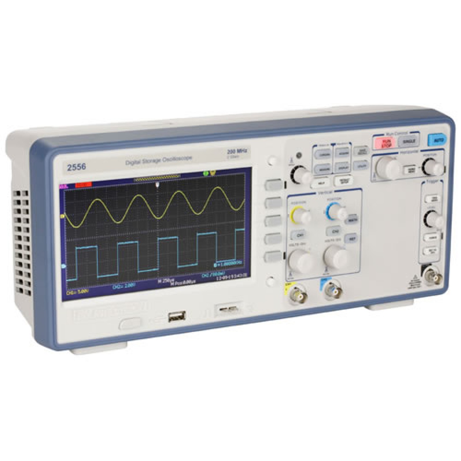 BK Precision 2556 200 MHz 2 GSaS 2 Channel Digital Storage Oscilloscope