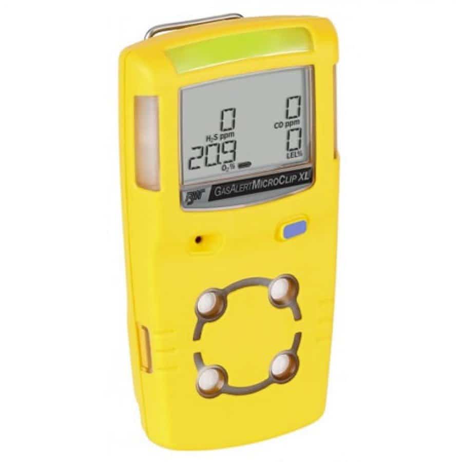 BW Technologies GasAlert MicroClip XL MCXL 000M Y NA Multi Gas Detector Single Gas Detector Carbon Monoxide CO
