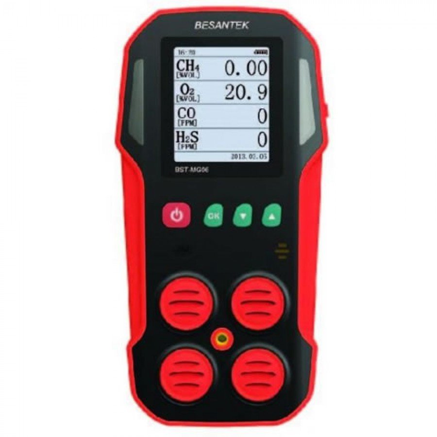 Besantek BST MG07 Multi Gas Detector For CH4 . LEL O2 H2S CO