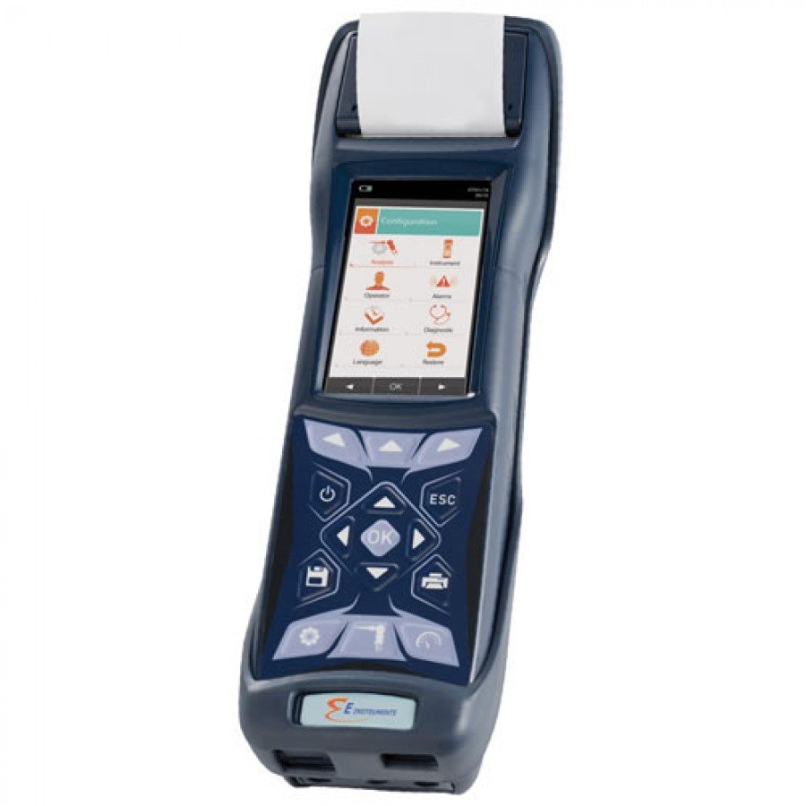 E Instruments BTU4500 BTU4500 S Commercial Industrial HVAC Combustion Analyzer With Built In Printer O2 CO NO NOx SO2