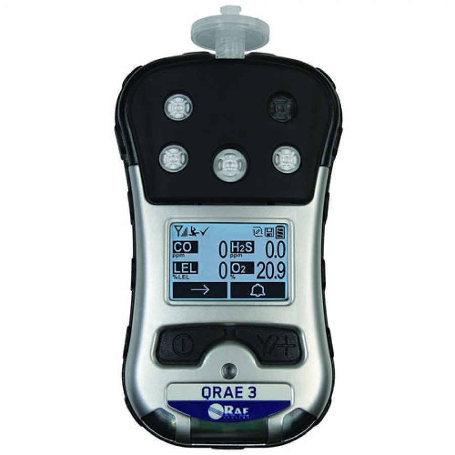 RAE Systems QRAE 3 PGM 2500 M020 11111 111 Gas Detector Pumped LEL O2 CO H2S Non Wireless
