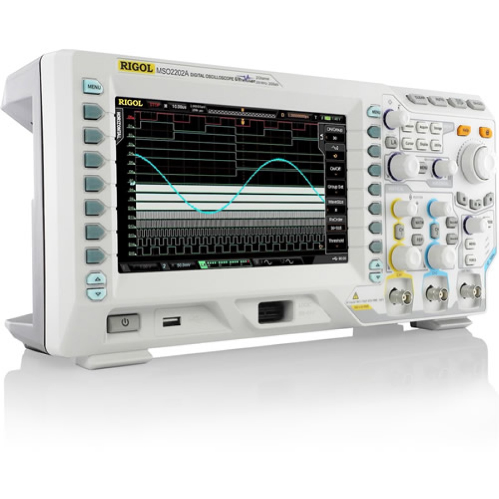 Rigol MSO2202A 200MHz 2 Channel Mixed Signal Oscilloscopes