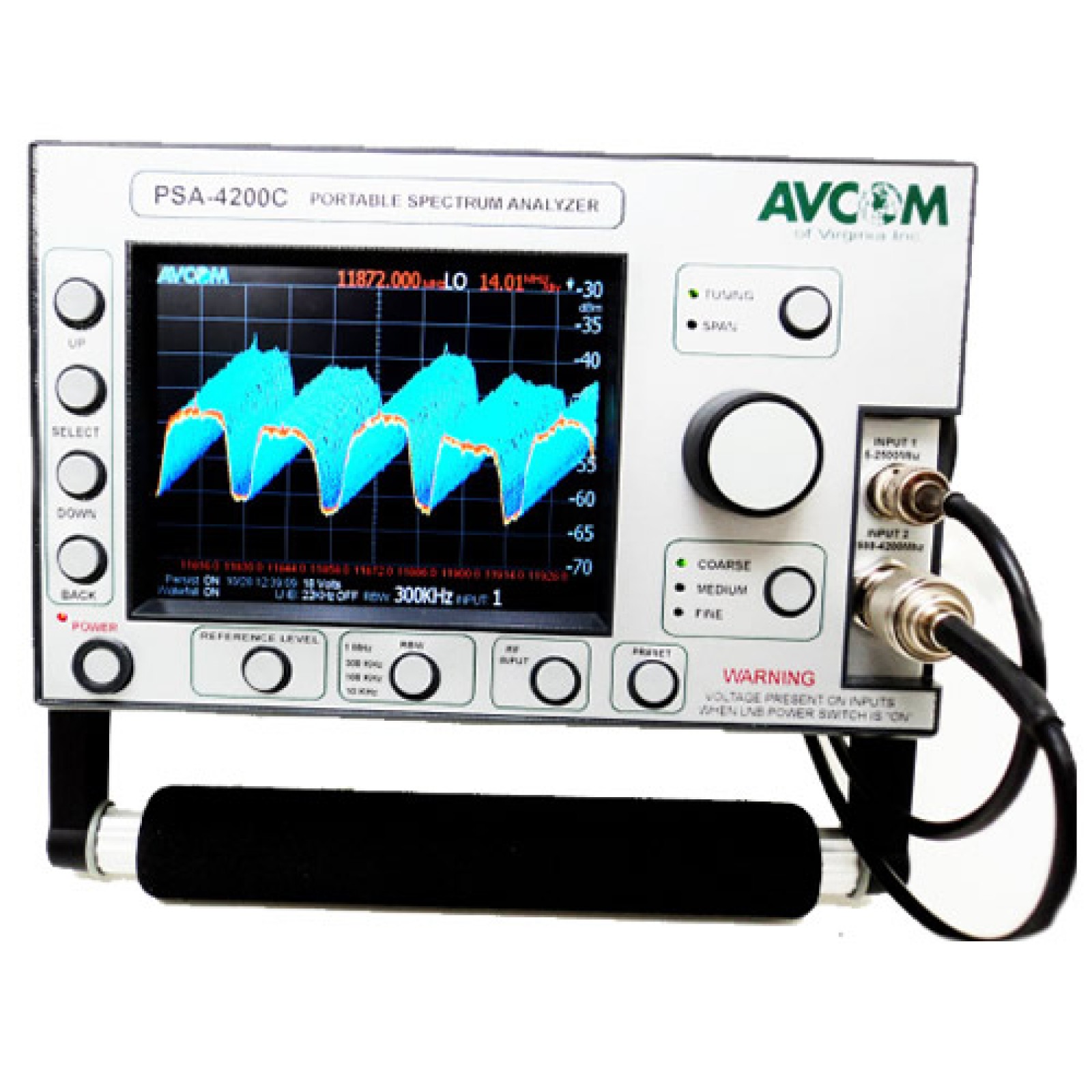 Avcom PSA 4200C 5 MHz 4200 MHz Portable Spectrum Analyzer With Display