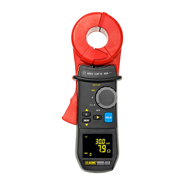 AEMC 6416 2141.01 Clamp On Ground Resistance Tester