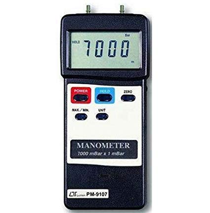 LUTRON PM9107 Digital Portable Manometer 7000 mBar