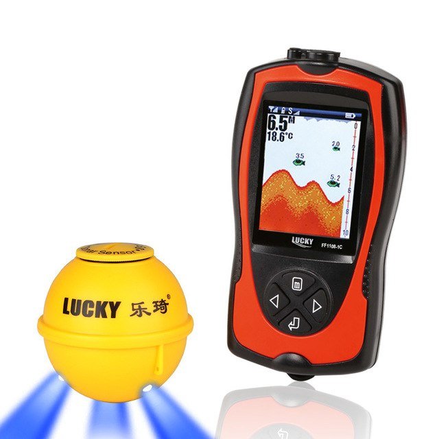 Lucky FF1108 1CWLA Wireless Fish Finder LCD Color Display Remote Sonar Sensor 45m 147ft Water Depth.jpg 640x640