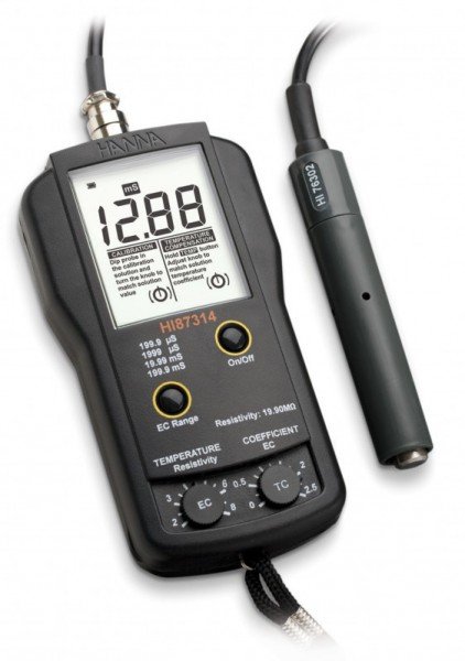 Hanna HI 87314 EC and Resistivity Meter 1