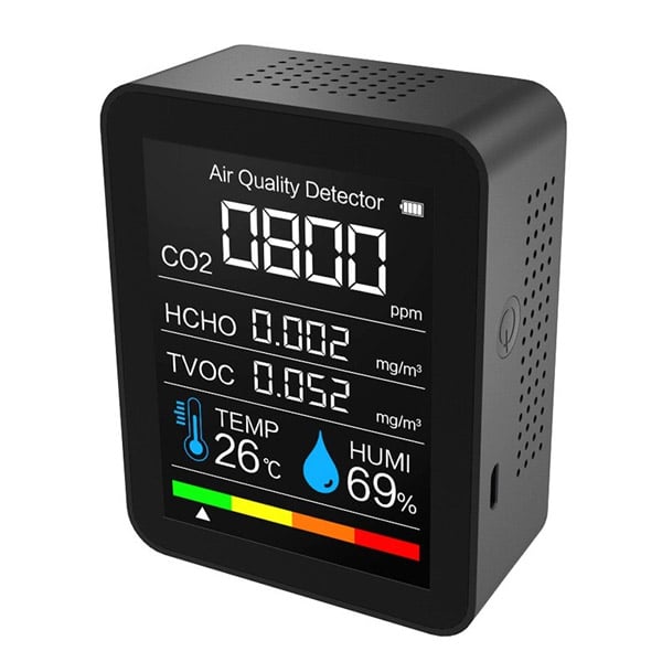 CO2 HCHO TVOC Humidity Temperature Air Quality Monitor