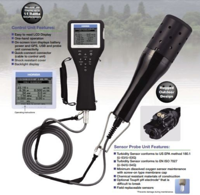 Horiba U-50-10 Water Quality Meter with 1Om Cable Assemblies - Image 3