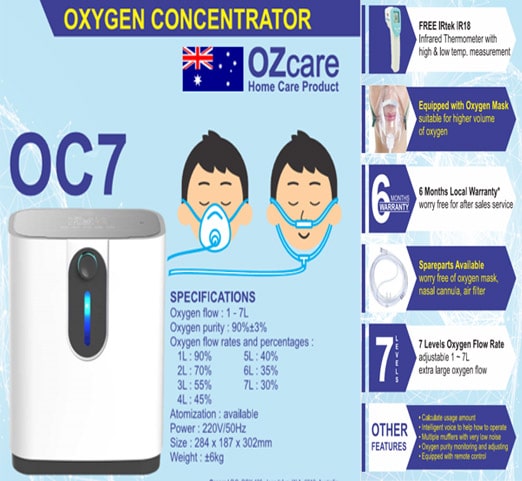 Oxygen Concentrator OZ care OC7