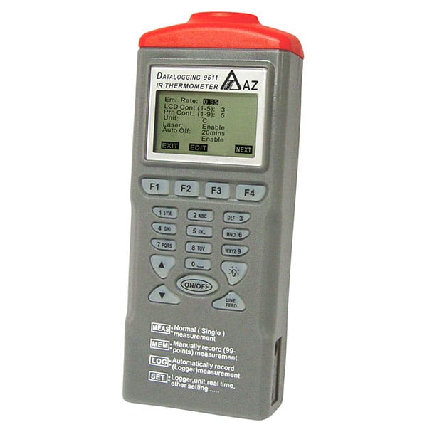 IR Laser Infrared Thermometer Data Logger AZ Instrument 9611