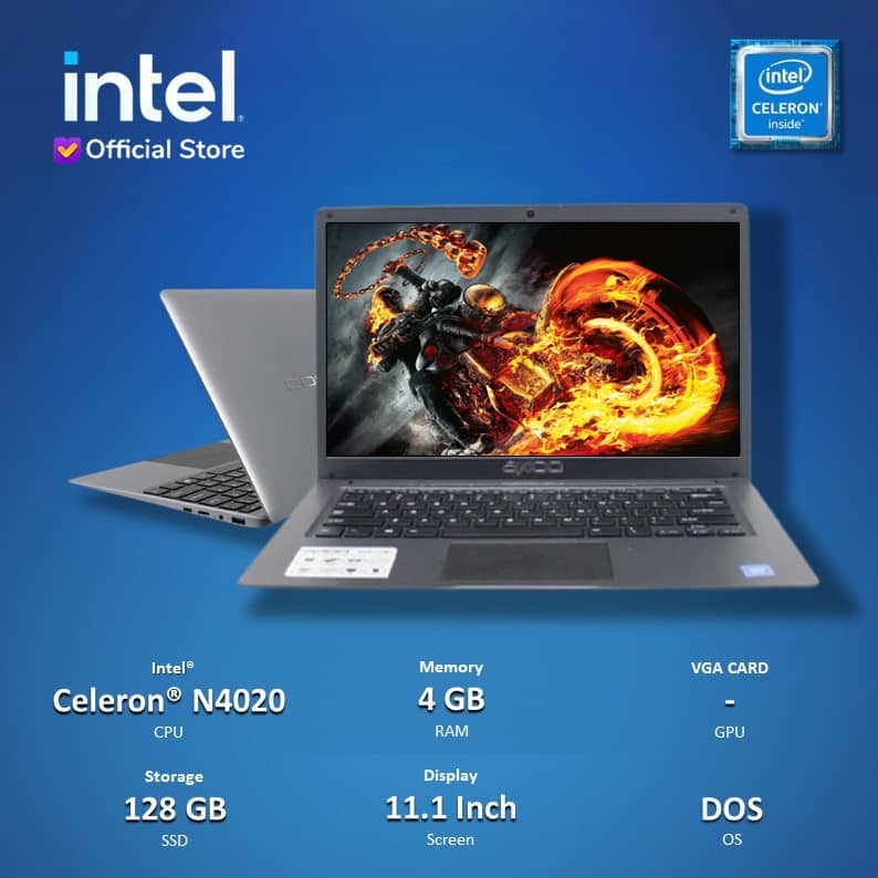 Laptop Axioo SlimBook 11 S1 - Celeron N4020 4GB 128SSD - Image 2