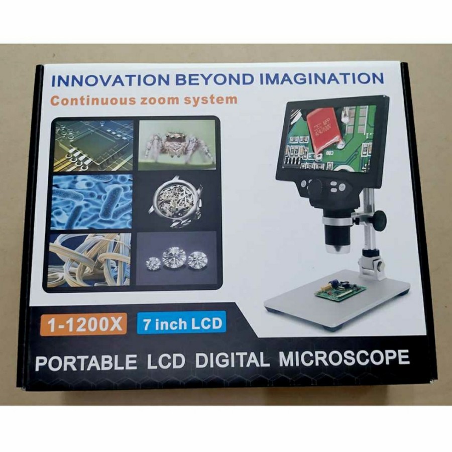 Mikroskop Digital 12MP 1200X with Monitor & Metal Stand - Image 2