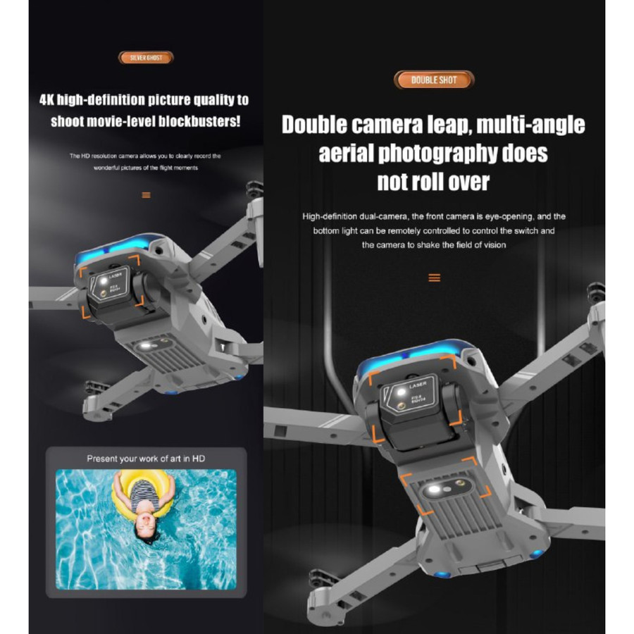 Drone Camera XT9 4K HD 360 Flying Around FREE Bag - E88 Pro - Image 9