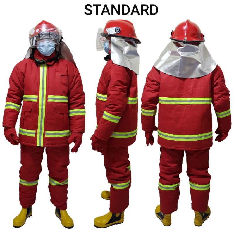 Baju pemadam kebakaran nomex 3a + helm+ sepatu pemadam Haidar