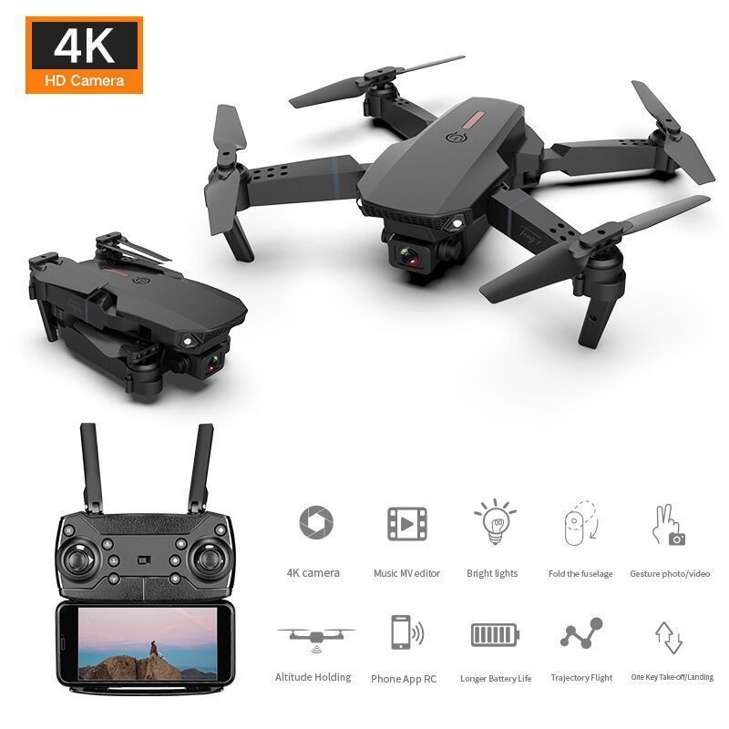 Drone Camera XT9 4K HD 360 Flying Around FREE Bag - E88 Pro - Image 2