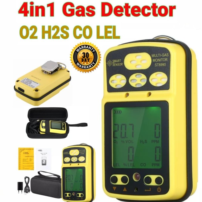 Smart Sensor ST8990 Multi 4in1 Gas Detector Monitor Test - Image 3