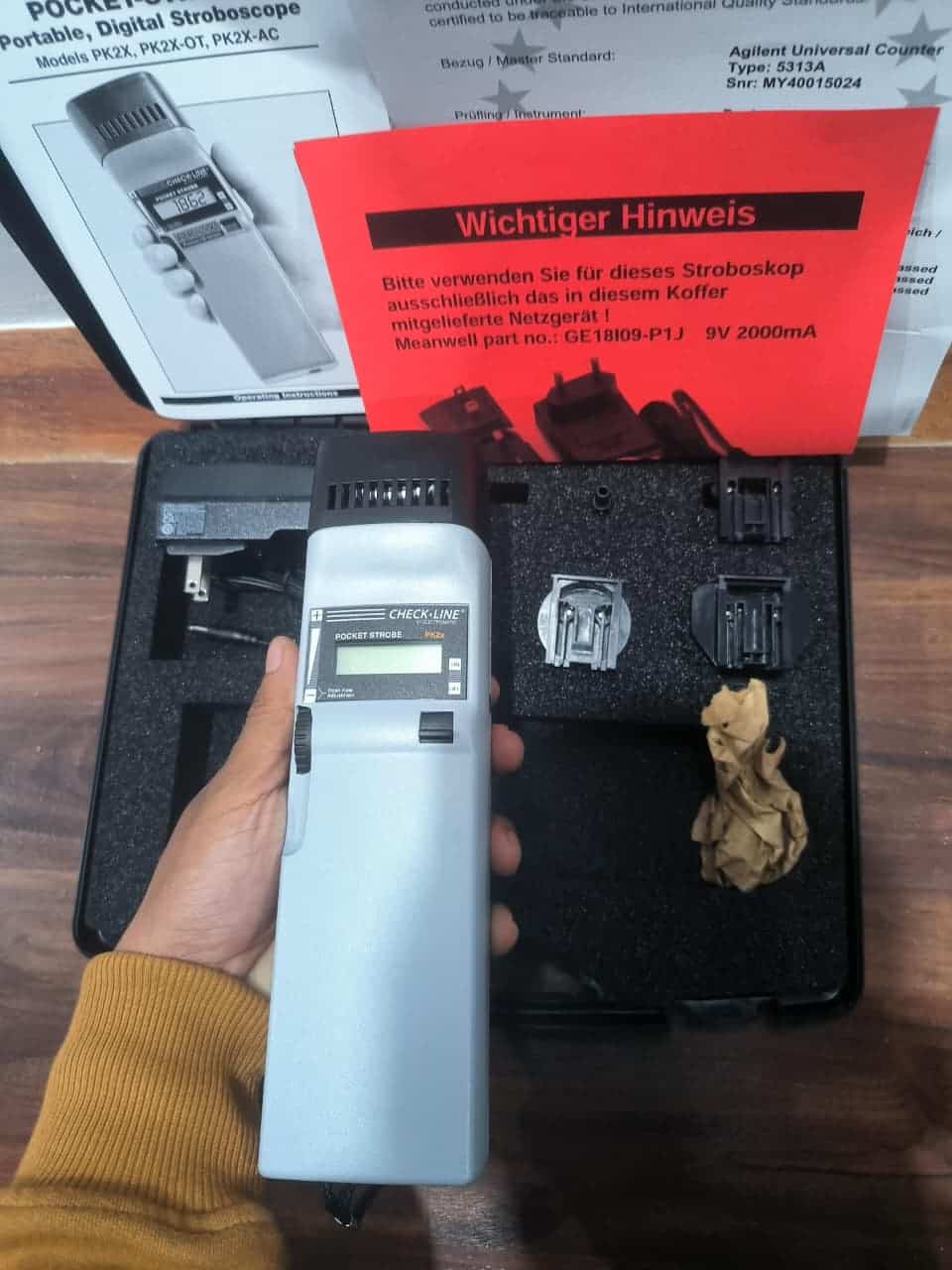 Checkline PK2X Pocket Stroboscope Complete Kit 2