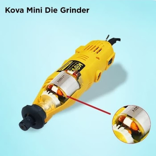 Kova Mason Mini Die Grinder Tuner Set 40 Pcs Gerinda Bor Mini - Kuning - Image 2