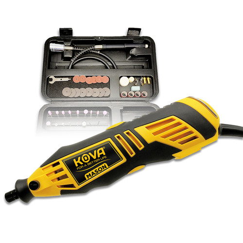 Kova Mason Mini Die Grinder Tuner Set 40 Pcs Gerinda Bor Mini - Kuning