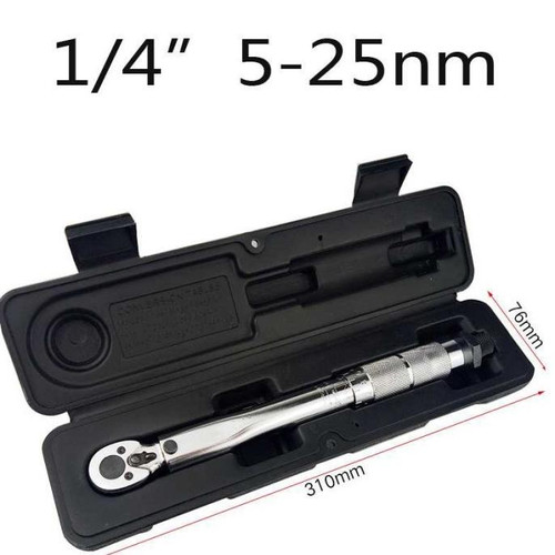 Kunci Torsi Kunci Pas Torque Wrench Two-way Spanner Tools - 1/4" | 25Nm