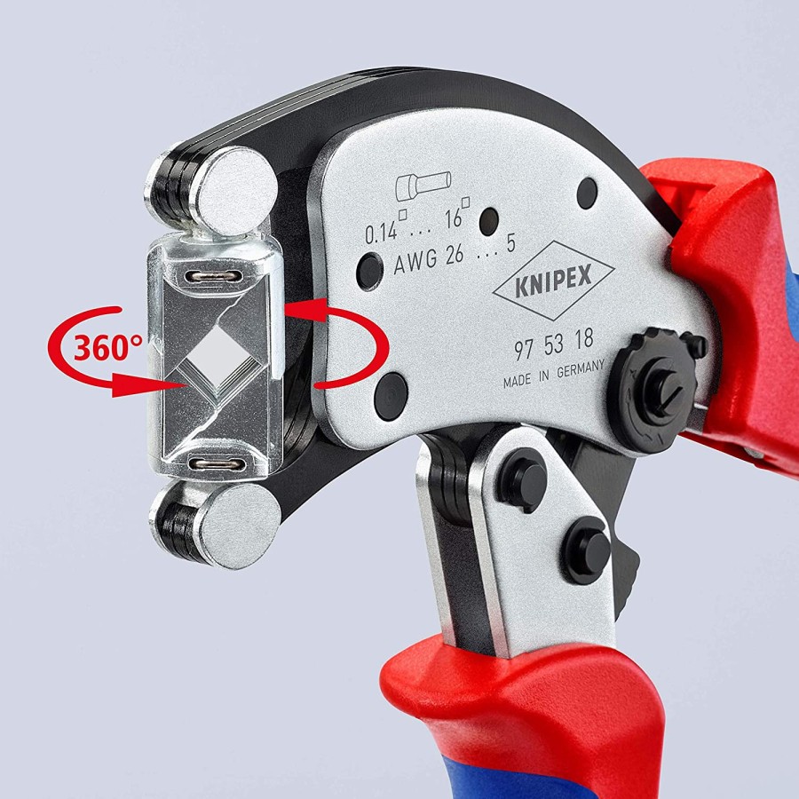 Crimping Pliers 97 53 18 KNIPEX Twistor16 Self-Adjusting W Rotatable - Image 4