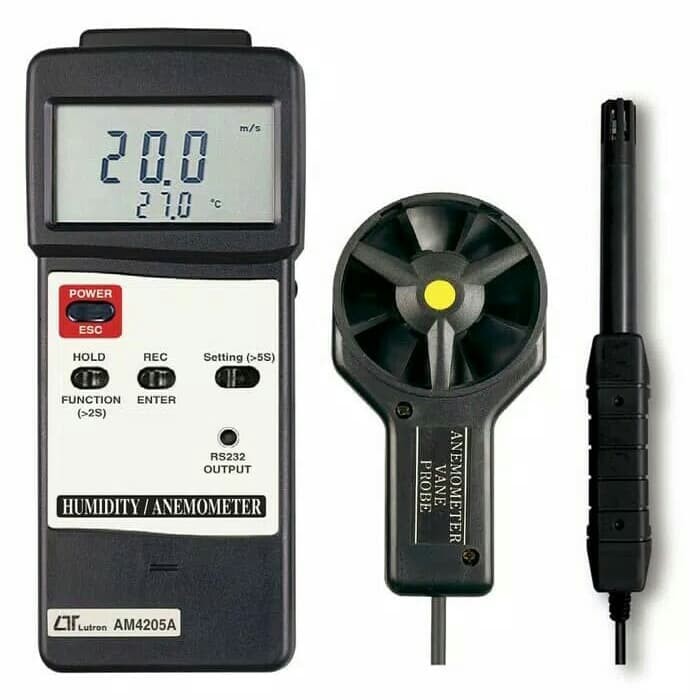 Lutron AM-4205A Humidity/Anemometer+Type K/J Temperature