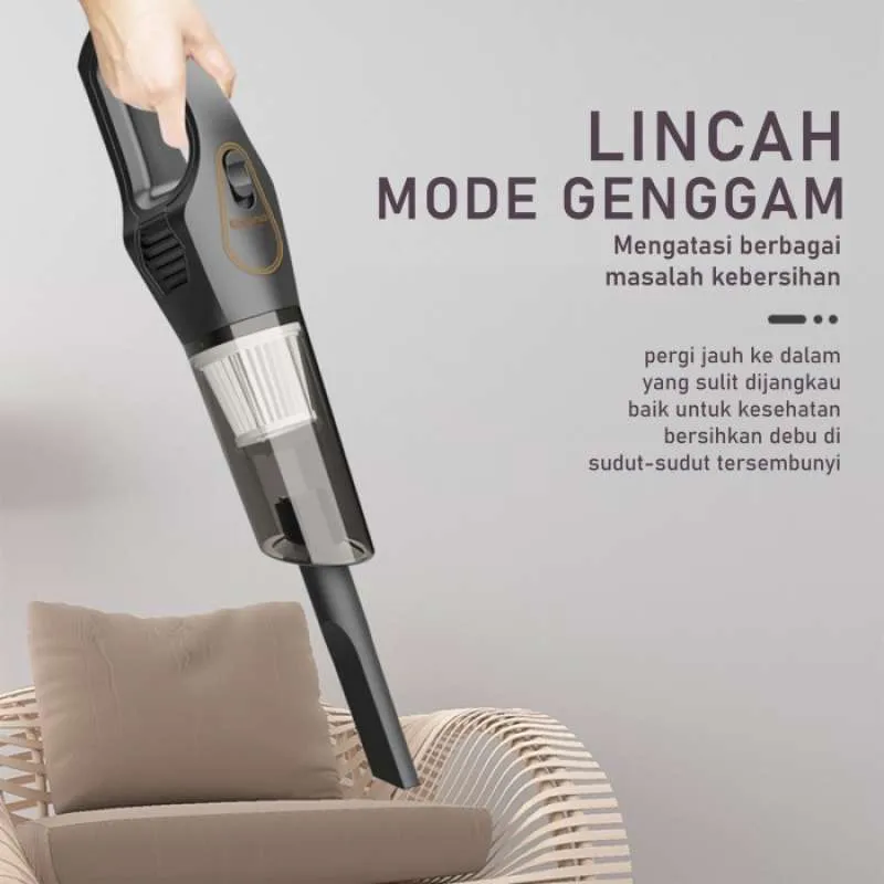 Kadonio Vacuum Cleaner Handheld Portable Strong penyedot debu Wireless - Image 3