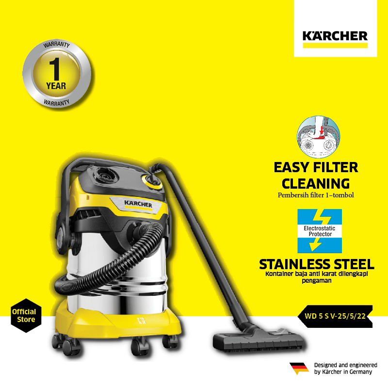 Lot De 10 Sacs D'aspirateur Pour Kärcher WD 5 P / S - Microfibre Non Tissée - Neufs Emballés