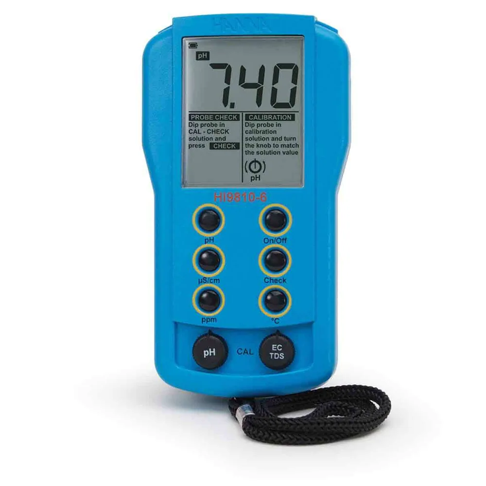 Hanna Instrument HI9810-6 Portable pH/EC/TDS Meter