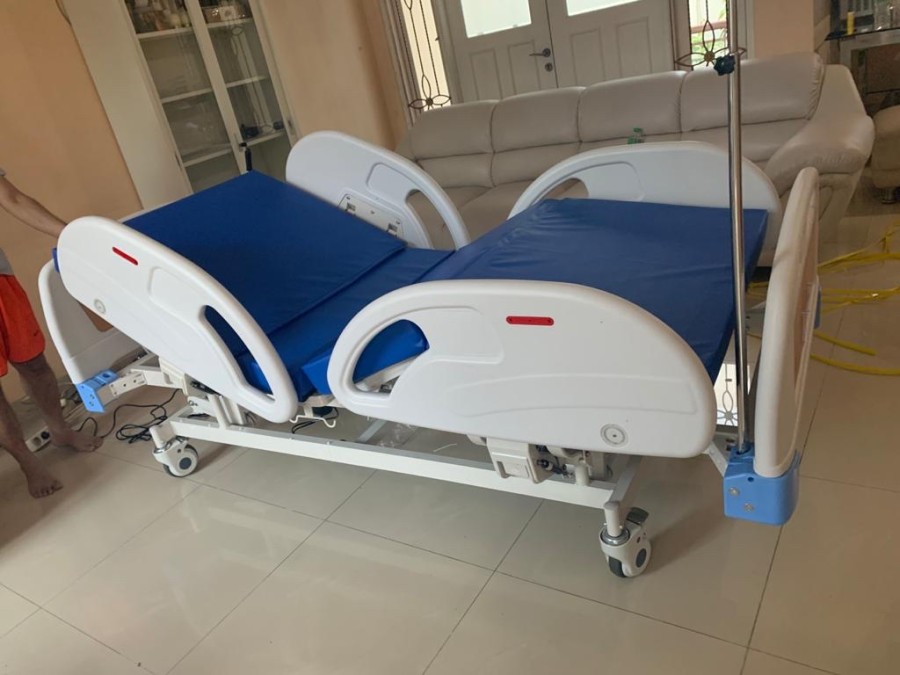 Sella Tempat tidur rumah sakit elektrik 3 crank kupu kupu - Image 3