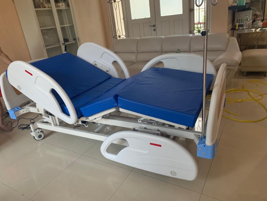 Sella Tempat tidur rumah sakit elektrik 3 crank kupu kupu - Image 2