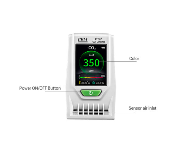 CEM DT-967 Air Quality Meter Co2 Detector - Image 2