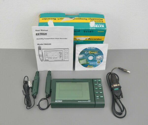 Extech RH520A-220 Humidity Temperature Chart Recorder - Image 3