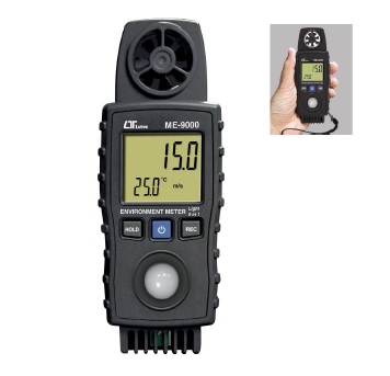 Lutron ME-9000 Environment 9in1 Anemometer Light Lux Meter