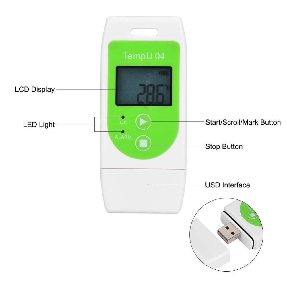 Tzone TempU04 Temperature Data Logger - Image 4