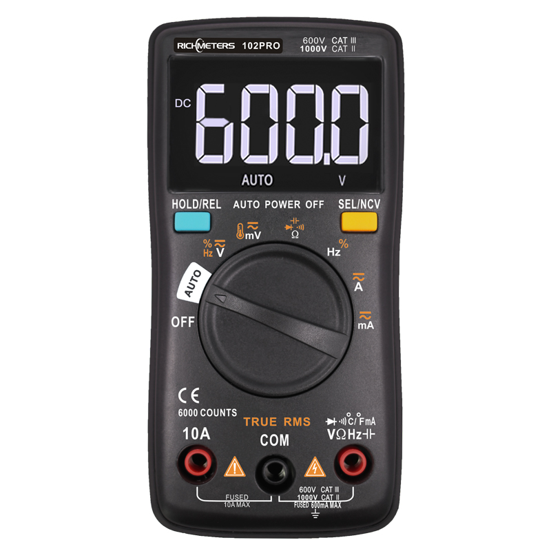 Richmeters RM102 Pro Multimeter Avometer Voltmeter Digital
