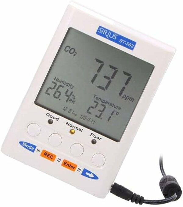 Tenmars ST-502 Air Quality Indoor CO2/Temp/Humidity Monitor - Image 2