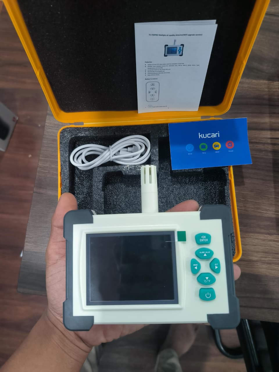 Air Quality Monitor Data Logger TC-700Pro 7in1 3