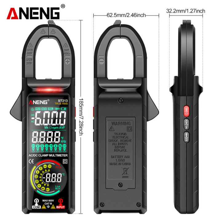 Aneng ST213 Pro Clamp Meter DC/AC