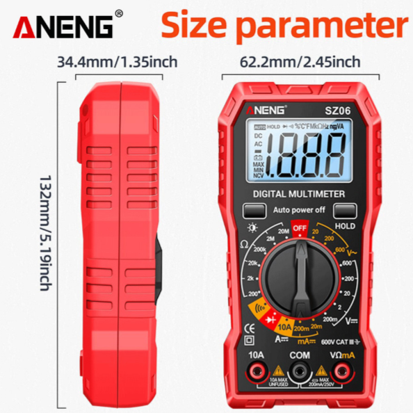 Aneng SZ06 Pro Digital Multimeter Voltage Resistance - Image 2