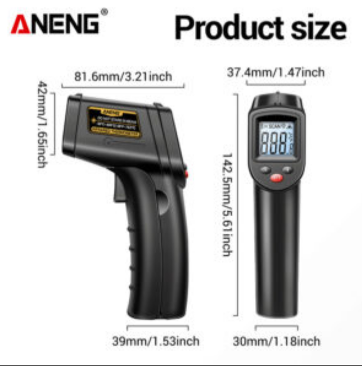 Aneng TH201 Infrared Thermometer Hygrometer Accurately - Image 2