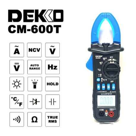 Dekko CM-600T AC Digital Clamp Meter
