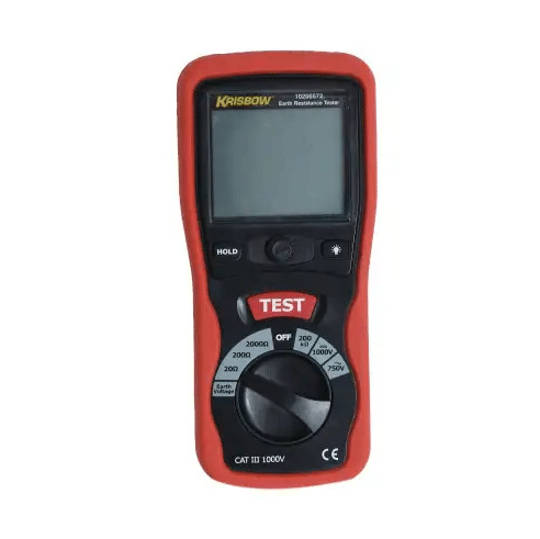 Krisbow Earth Tester Digital 2000 ohm