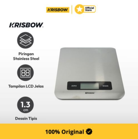 Krisbow Kitchen Scale Timbangan 5Kg
