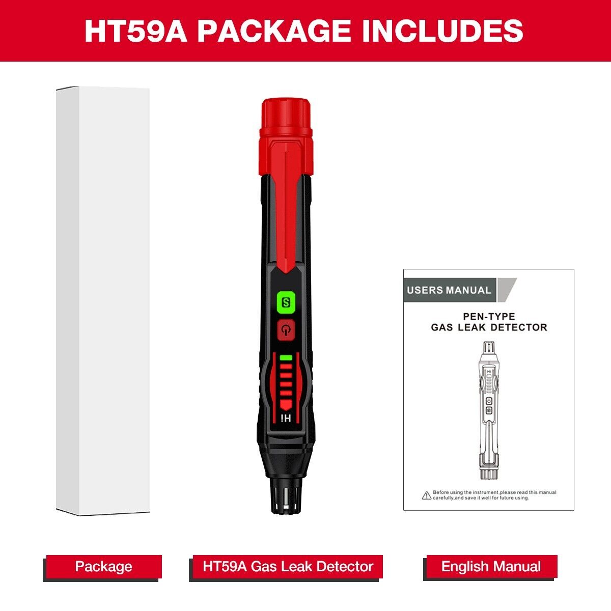 Gas Leak Detector Portable HABOTEST HT59A