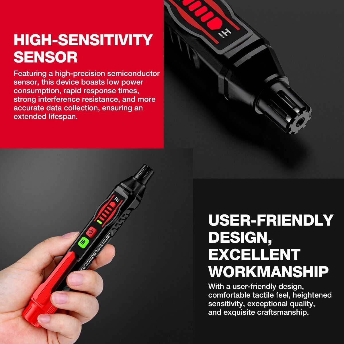 Gas Leak Detector Portable HABOTEST HT59A - Image 9