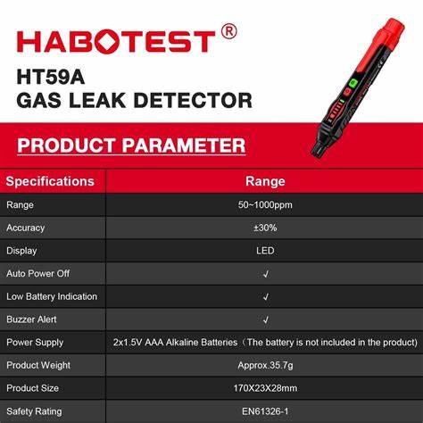 Gas Leak Detector Portable HABOTEST HT59A - Image 7