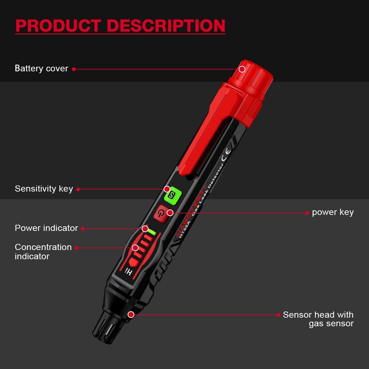Gas Leak Detector Portable HABOTEST HT59A - Image 4
